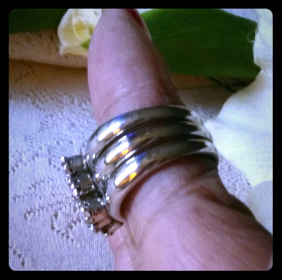 Vintage Three Stone Stack Rings - Picture 8 of 8